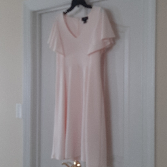 Liz Claiborne Pink Ruffle Sleeve Dres - Picture 4 of 4